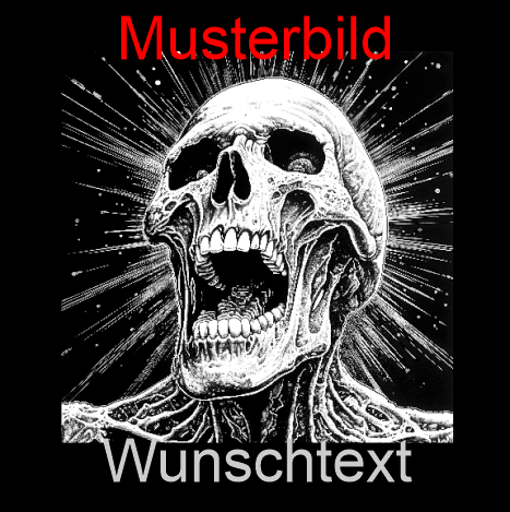 Halloween Untersetzer Skulls personalisierbar - RJC - Circle