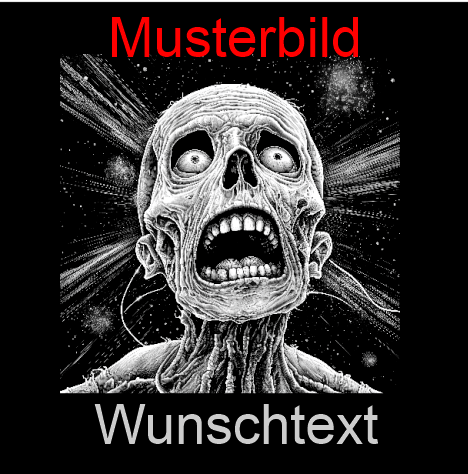 Halloween Untersetzer Skulls personalisierbar - RJC - Circle