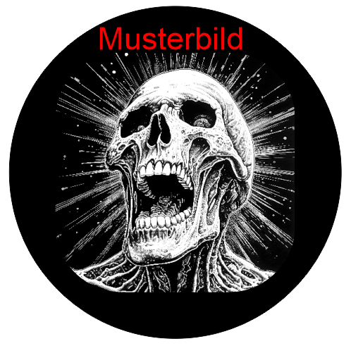 Halloween Untersetzer Skulls personalisierbar - RJC - Circle