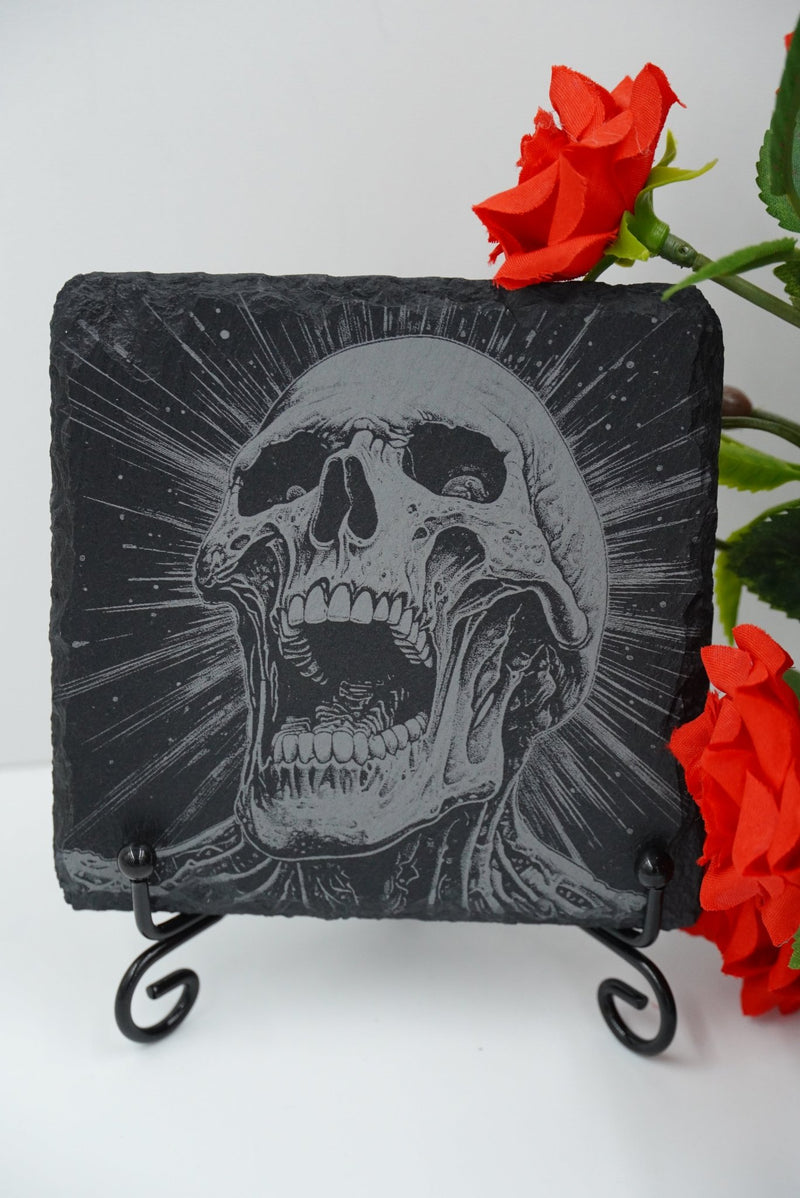 Halloween Untersetzer Skulls personalisierbar - RJC - Circle