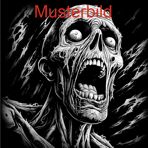 Halloween Untersetzer Skulls personalisierbar - RJC - Circle