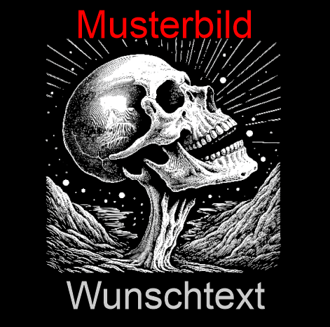 Halloween Untersetzer Skulls personalisierbar - RJC - Circle