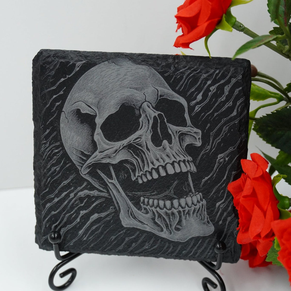 Halloween Untersetzer Skulls personalisierbar - RJC - Circle