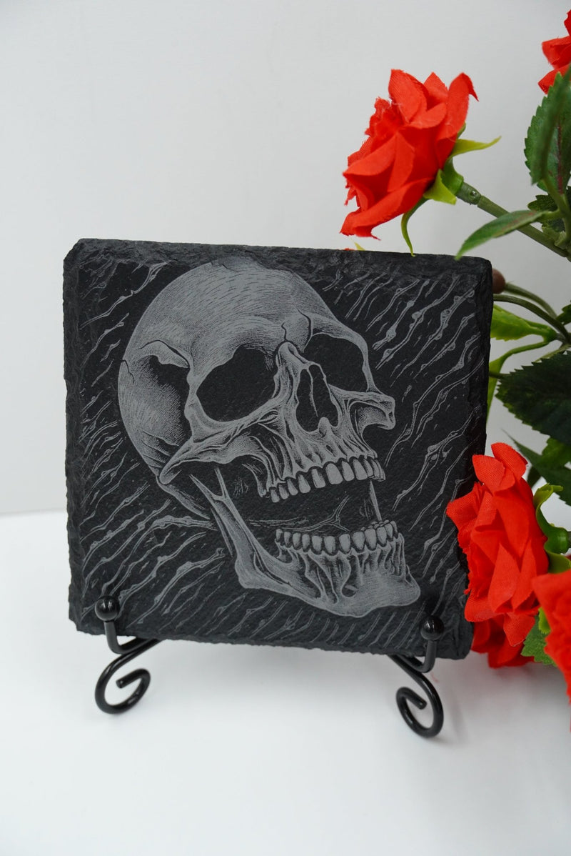 Halloween Untersetzer Skulls personalisierbar - RJC - Circle