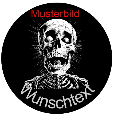 Halloween Untersetzer Skulls personalisierbar - RJC - Circle