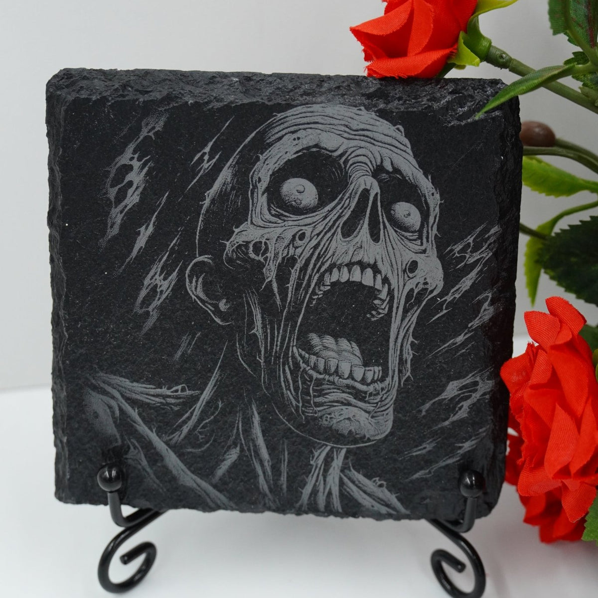 Halloween Untersetzer Skulls personalisierbar - RJC - Circle