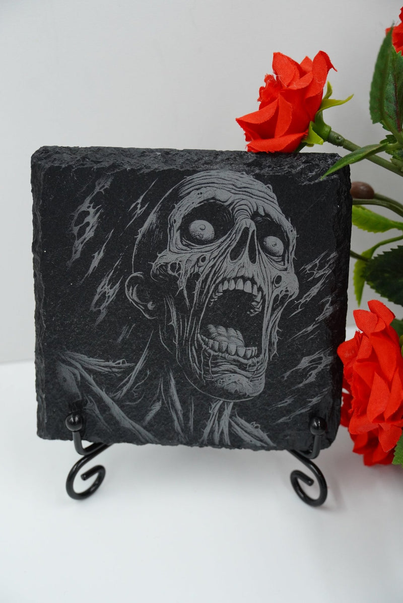 Halloween Untersetzer Skulls personalisierbar - RJC - Circle