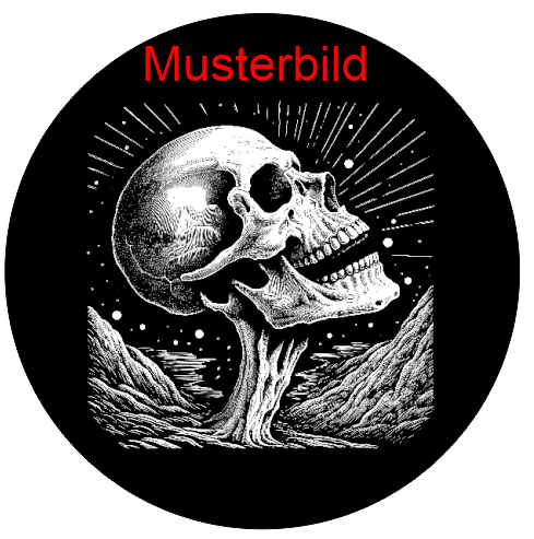 Halloween Untersetzer Skulls personalisierbar - RJC - Circle