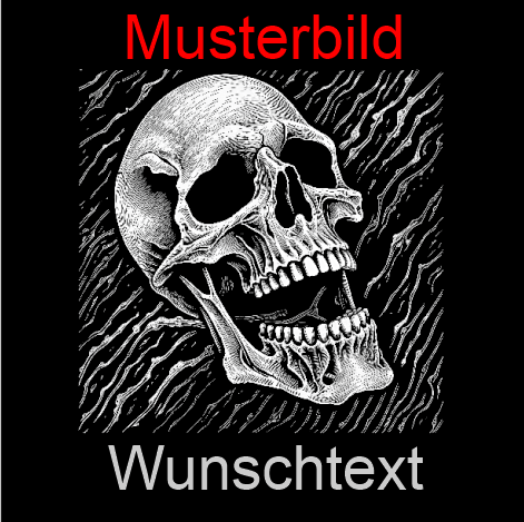 Halloween Untersetzer Skulls personalisierbar - RJC - Circle