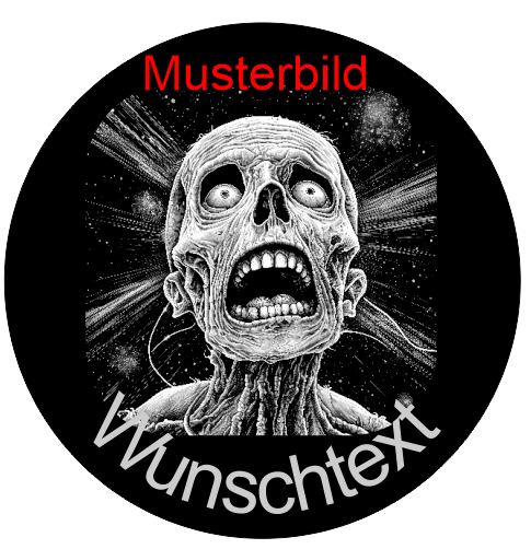 Halloween Untersetzer Skulls personalisierbar - RJC - Circle