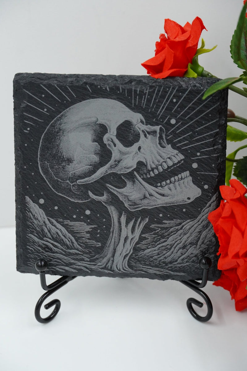 Halloween Untersetzer Skulls personalisierbar - RJC - Circle