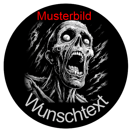 Halloween Untersetzer Skulls personalisierbar - RJC - Circle