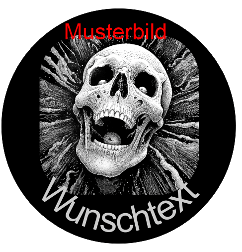 Halloween Untersetzer Skulls personalisierbar - RJC - Circle