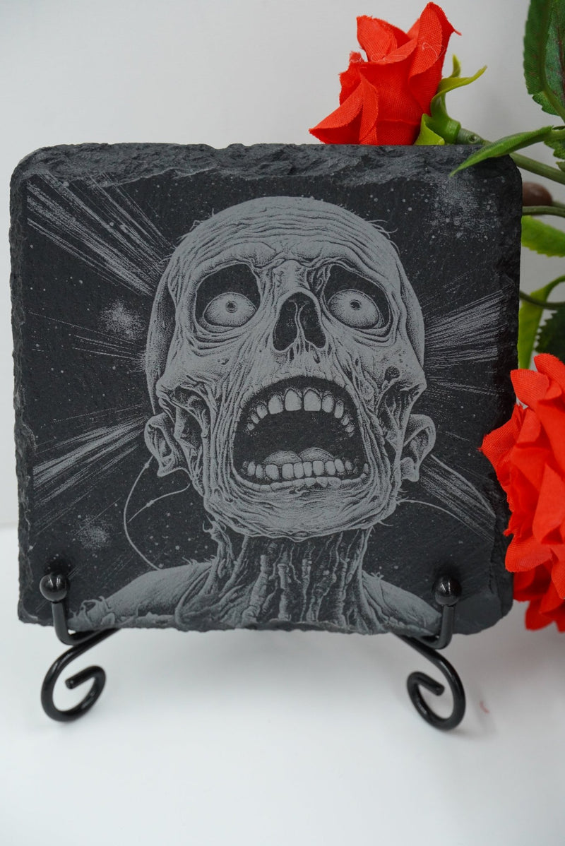 Halloween Untersetzer Skulls personalisierbar - RJC - Circle