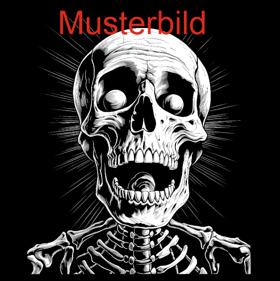 Halloween Untersetzer Skulls personalisierbar - RJC - Circle