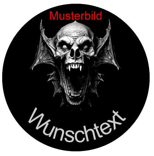 Halloween Untersetzer "Vampir" personalisierbar - RJC - Circle