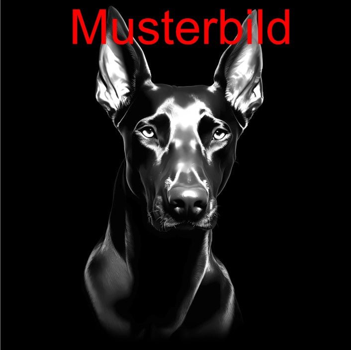 „Hier wache ich“ Schieferschild mit Gravur – Haustier Türschild für Hundehalter - RJC - Circle