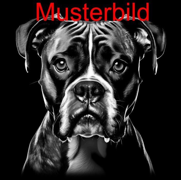 „Hier wache ich“ Schieferschild mit Gravur – Haustier Türschild für Hundehalter - RJC - Circle