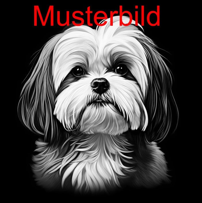 „Hier wache ich“ Schieferschild mit Gravur – Haustier Türschild für Hundehalter - RJC - Circle