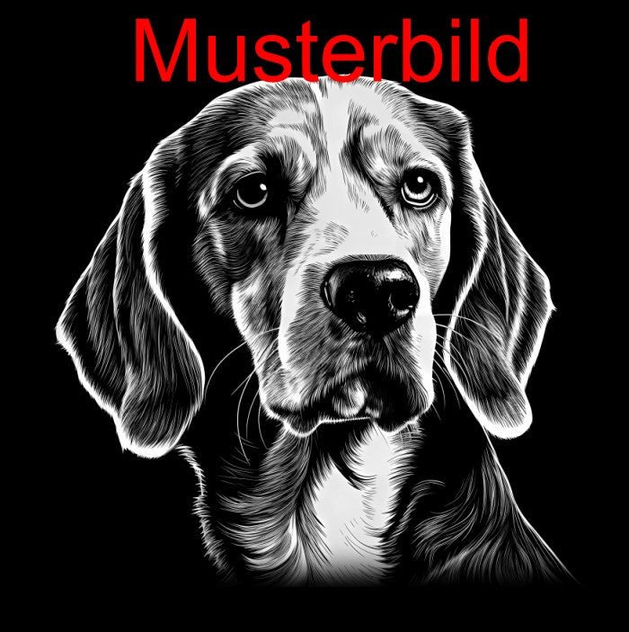 „Hier wache ich“ Schieferschild mit Gravur – Haustier Türschild für Hundehalter - RJC - Circle