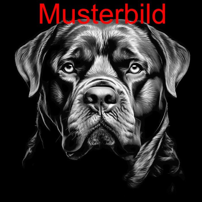 „Hier wache ich“ Schieferschild mit Gravur – Haustier Türschild für Hundehalter - RJC - Circle