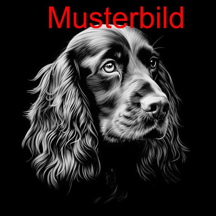 „Hier wache ich“ Schieferschild mit Gravur – Haustier Türschild für Hundehalter - RJC - Circle