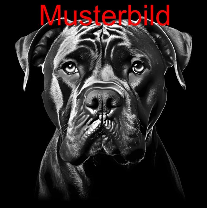 „Hier wache ich“ Schieferschild mit Gravur – Haustier Türschild für Hundehalter - RJC - Circle