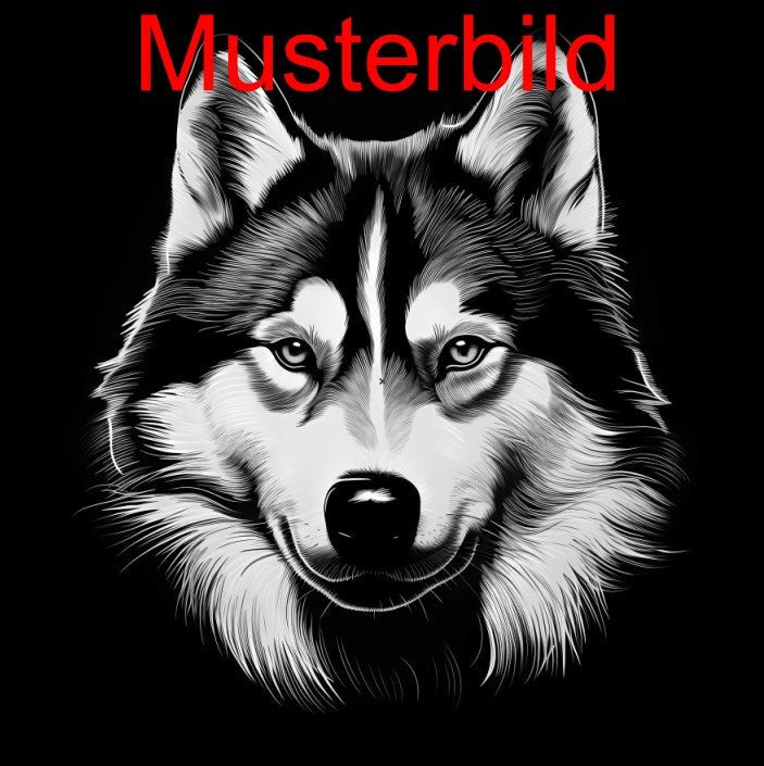 „Hier wache ich“ Schieferschild mit Gravur – Haustier Türschild für Hundehalter - RJC - Circle