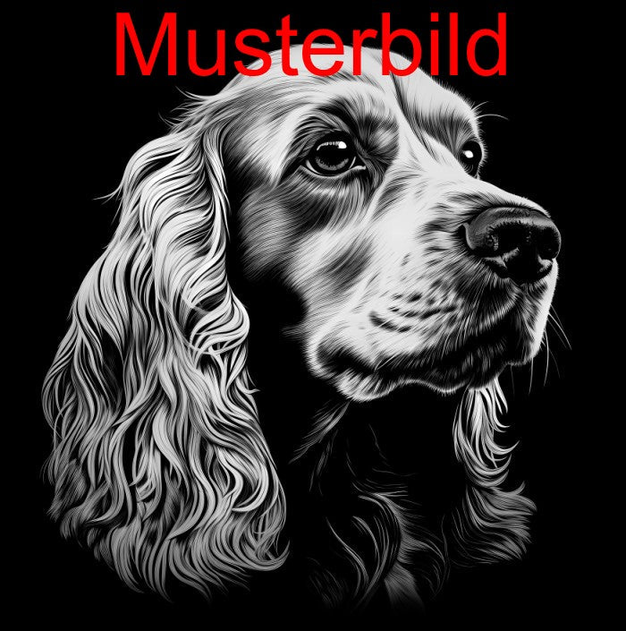 „Hier wache ich“ Schieferschild mit Gravur – Haustier Türschild für Hundehalter - RJC - Circle