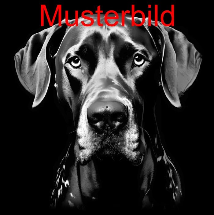 „Hier wache ich“ Schieferschild mit Gravur – Haustier Türschild für Hundehalter - RJC - Circle