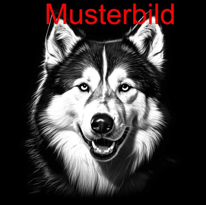 „Hier wache ich“ Schieferschild mit Gravur – Haustier Türschild für Hundehalter - RJC - Circle