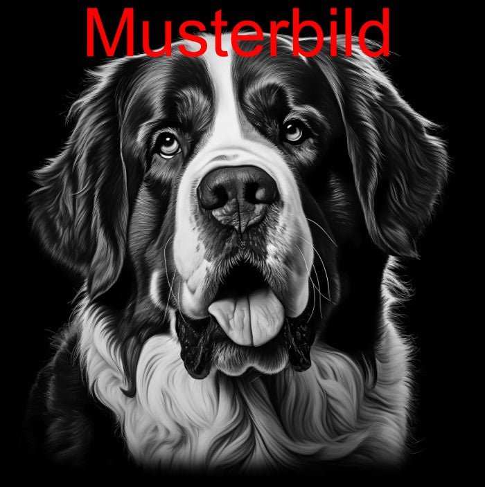 „Hier wache ich“ Schieferschild mit Gravur – Haustier Türschild für Hundehalter - RJC - Circle