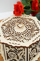 Hochzeit Geschenkbox sechseck Blumendesign - personalisierbar - RJC - Circle