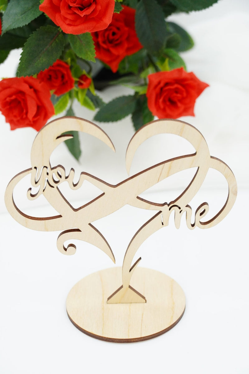 Hochzeit "Unendlichkeitszeichen mit Herz" - personalisiert - RJC - Circle