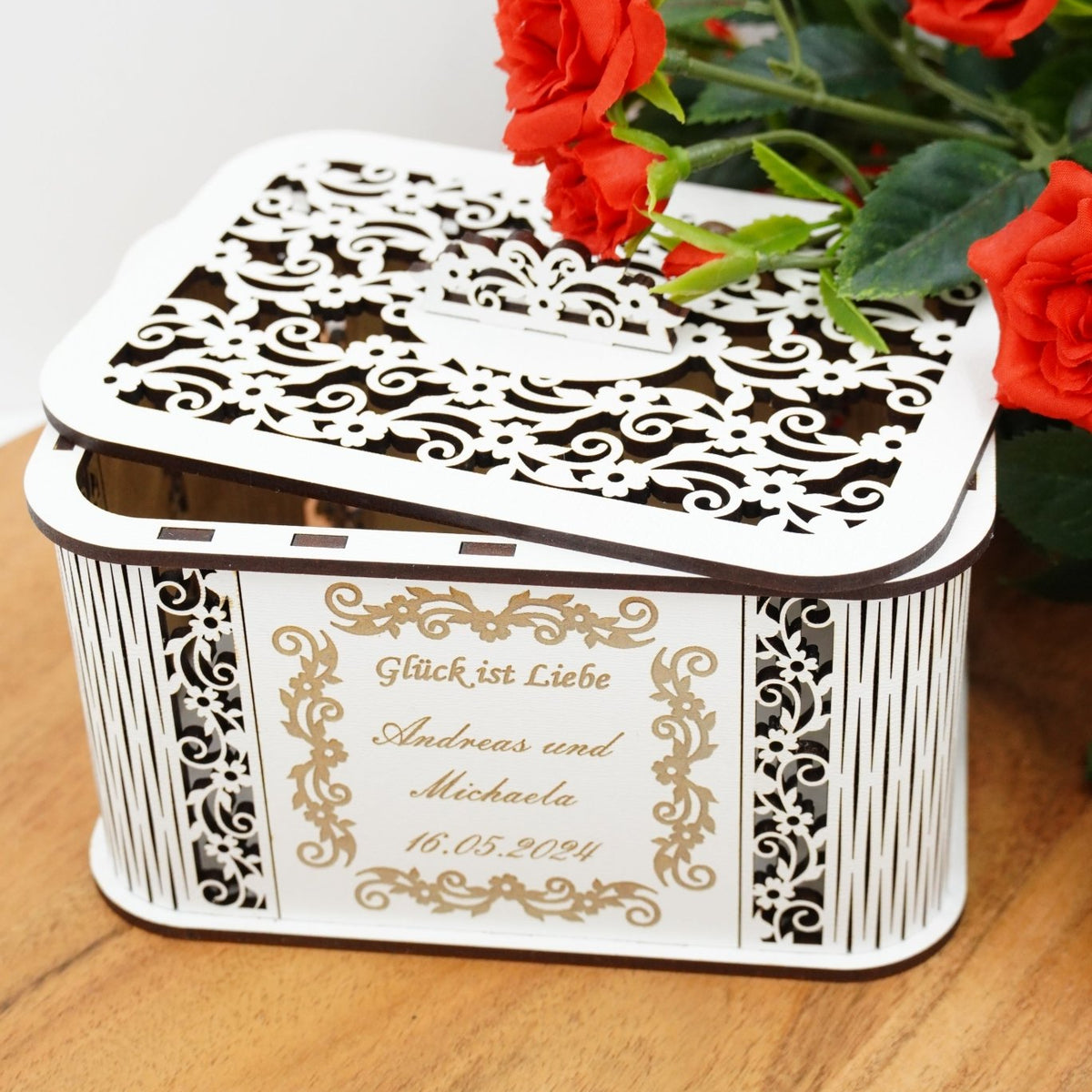 Hochzeitsbox Ornamentdesign - personalisierbar - RJC - Circle