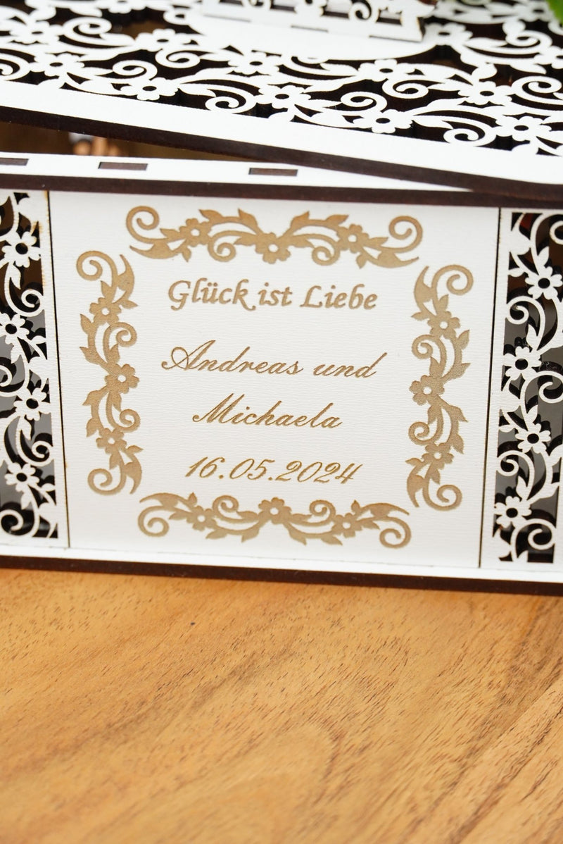 Hochzeitsbox Ornamentdesign - personalisierbar - RJC - Circle