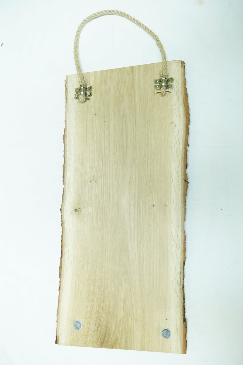 Individuelle Fotogravur auf Schieferplatte ca. 20*20 cm + 2 x 30*20 cm mit rustikaler Holzschwarte hochkant – Dein Foto als Kunstwerk - RJC - Circle