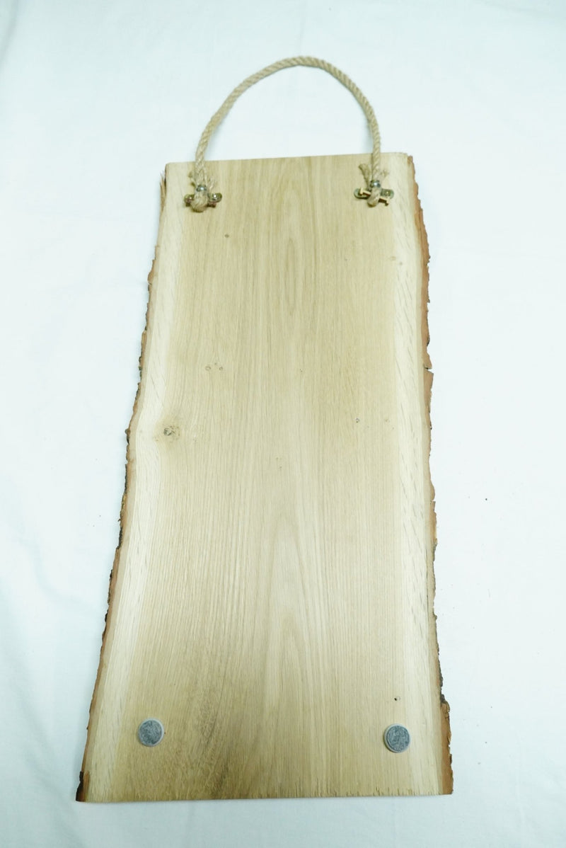 Individuelle Fotogravur auf Schieferplatte ca. 20*20 cm + 20*30 cm mit rustikaler Holzschwarte hochkant – Dein Foto als Kunstwerk - RJC - Circle