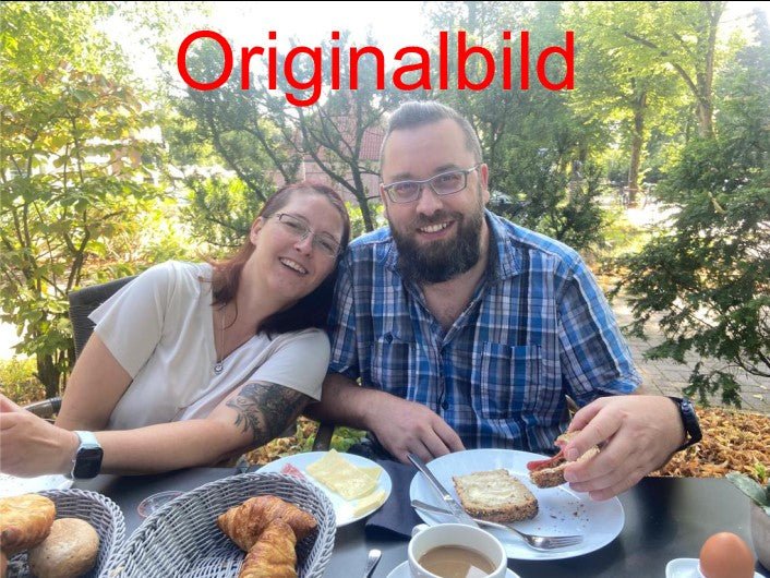 Individuelle Fotogravur auf Schieferplatte eckig – Dein Foto als Kunstwerkeckig - RJC - Circle