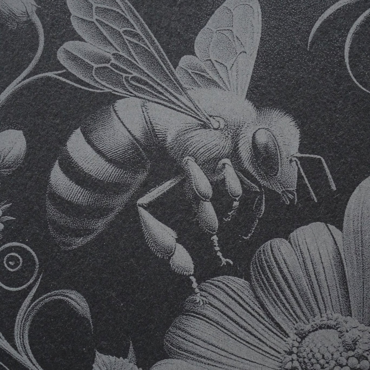 Insekten Untersetzer "Honigbiene mit Blume" - personalisierbar - RJC - Circle