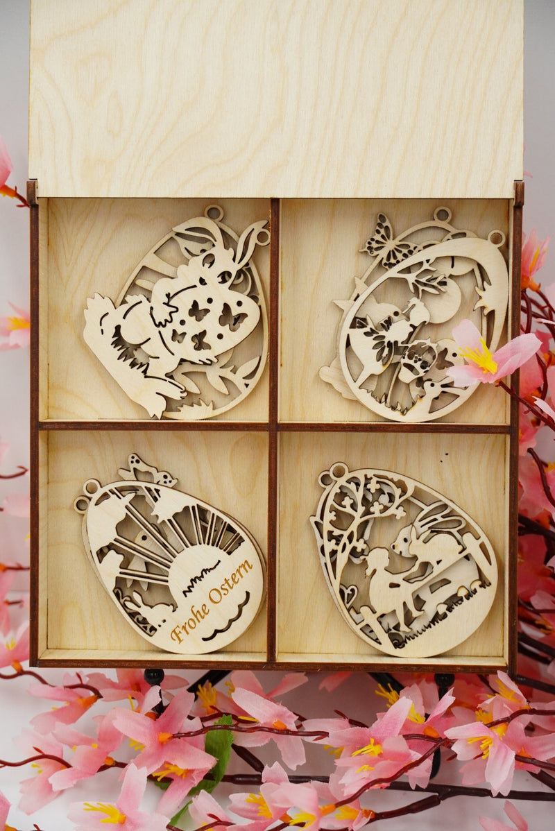 Osterbox incl. acht Osteranhänger - personalisierbar - RJC - Circle