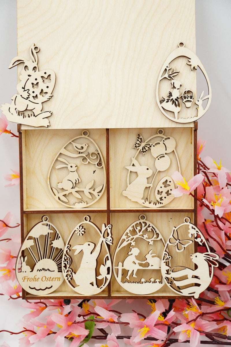 Osterbox incl. acht Osteranhänger - personalisierbar - RJC - Circle