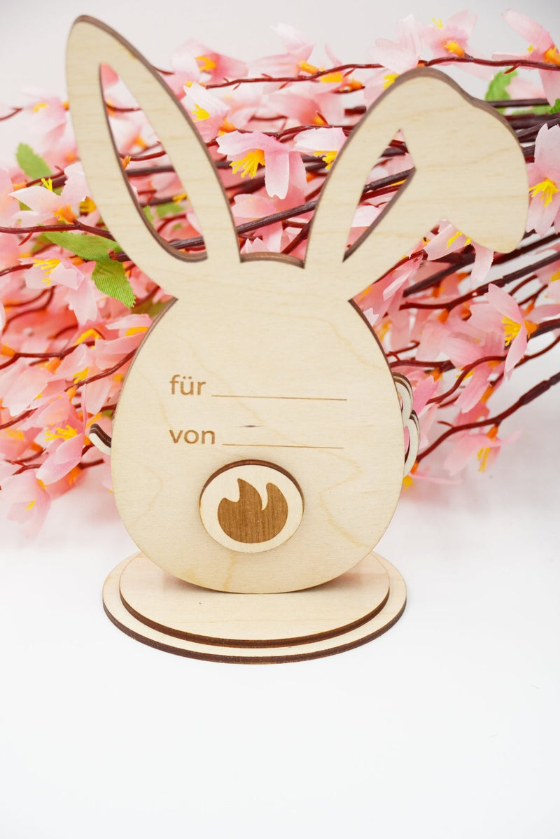 Osterhase Geschenkkarten - /Gutschein - Halter - personalisierbar - RJC - Circle