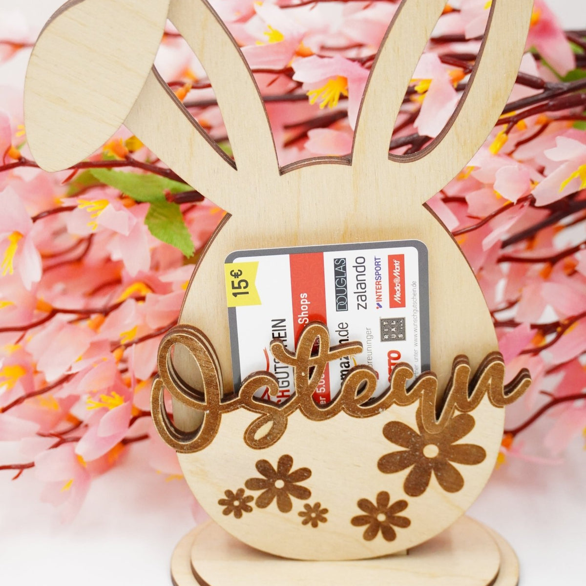Osterhase Geschenkkarten - /Gutschein - Halter - personalisierbar - RJC - Circle
