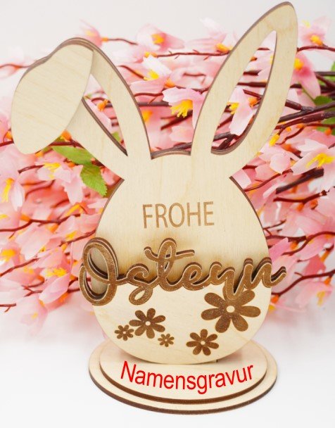 Osterhase Geschenkkarten - /Gutschein - Halter - personalisierbar - RJC - Circle