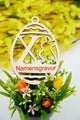 Osterhase mit Buchstabe "N bis Z" - personalisierbar - RJC - Circle