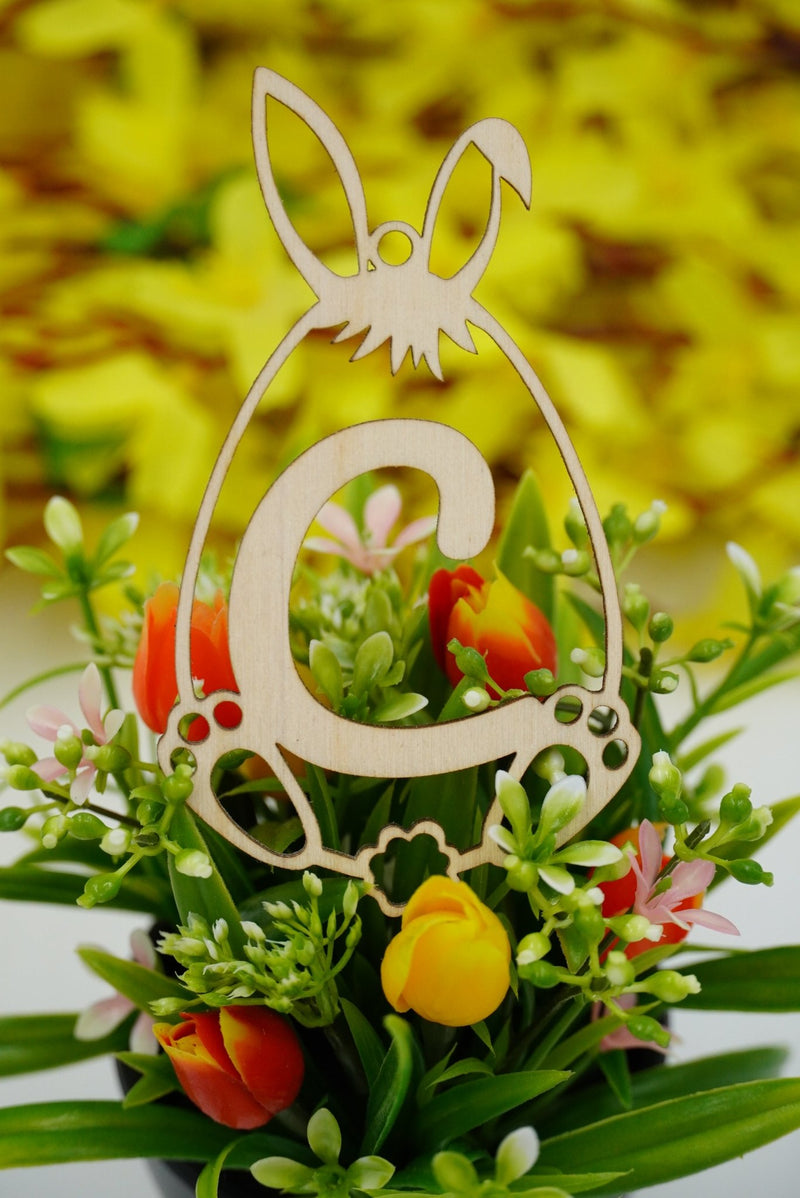 Osterschmuck mit Buchstabe "A bis Z" - RJC - Circle