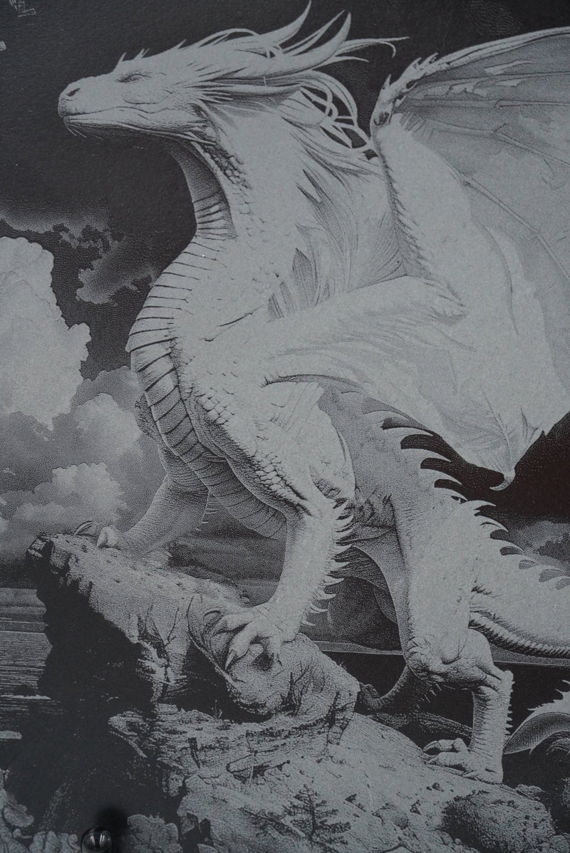 Sagenwelt Untersetzer "Drache" der Dritte - personalisierbar - RJC - Circle