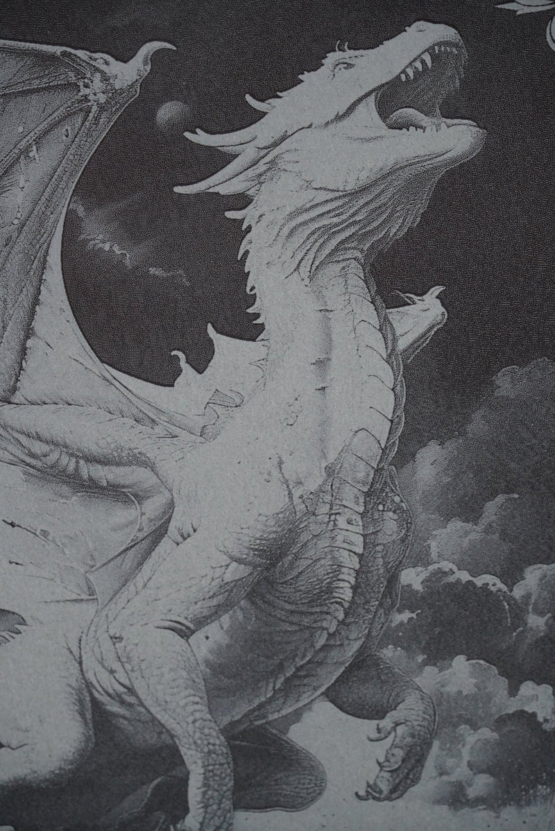 Sagenwelt Untersetzer "Drache" der Vierte - personalisierbar - RJC - Circle