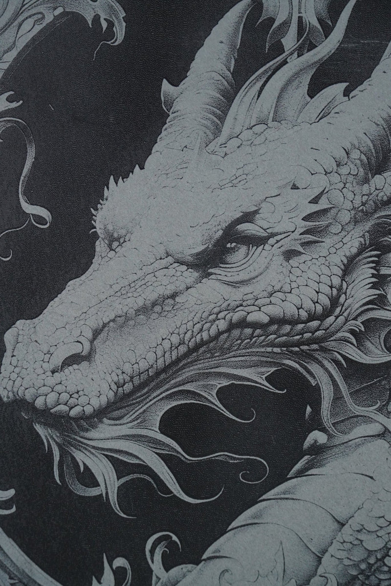 Sagenwelt Untersetzer "Drache" der Zweite - personalisierbar - RJC - Circle